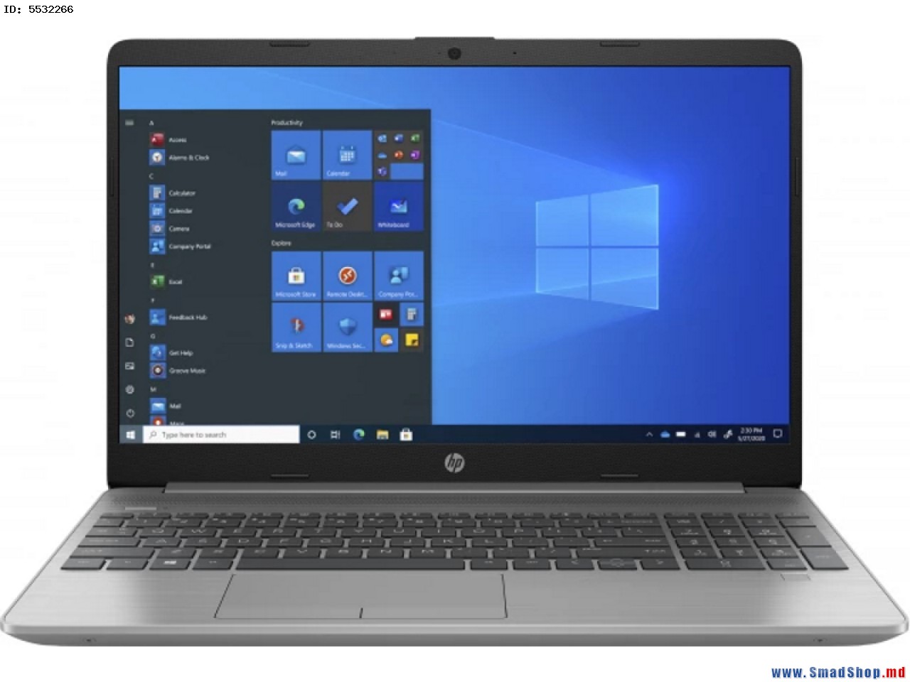 Laptop HP 250 G8 DualCore Intel Celeron N4020 4GB DDR4 256GB SSD Dark