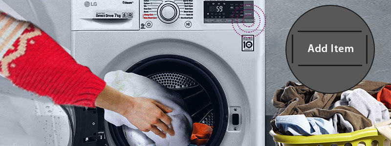 функция add item lg direct drive 7 кг