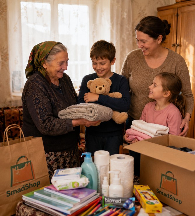 SmadShop Ajută — produse pregătite pentru donații în Moldova