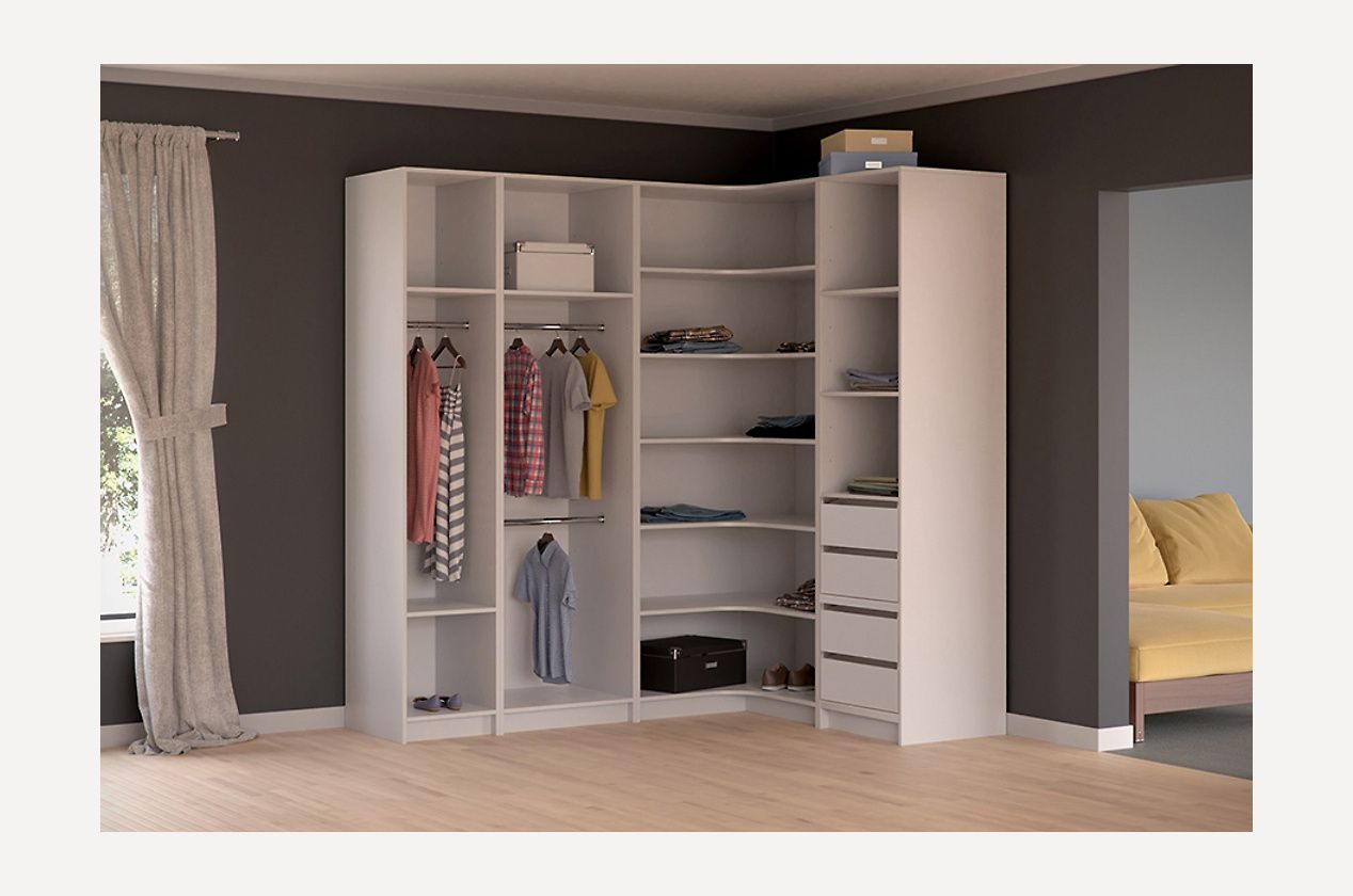 Виды и формы угловых шкафов