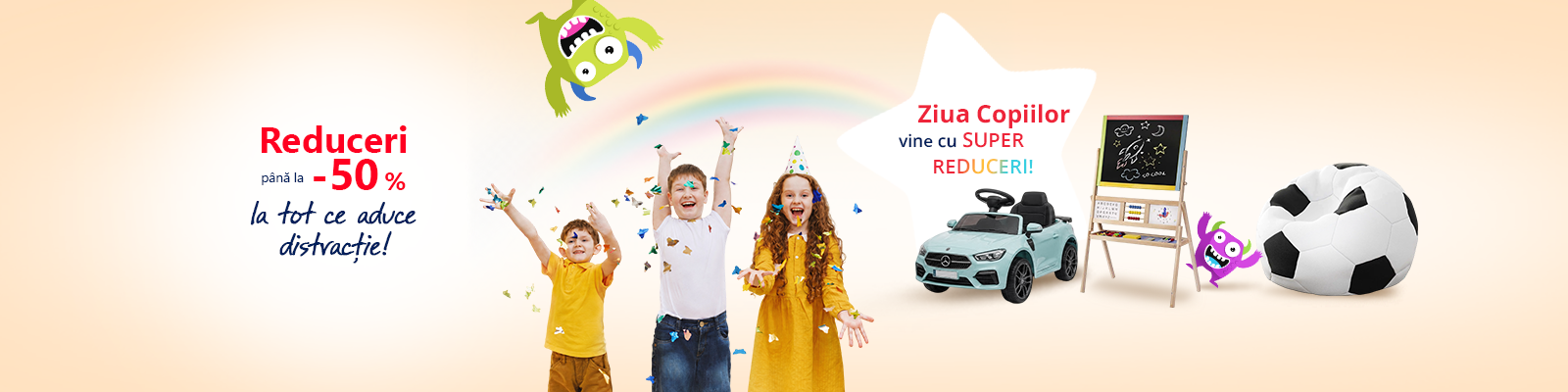 Reduceri pentru copii de 1 iunie