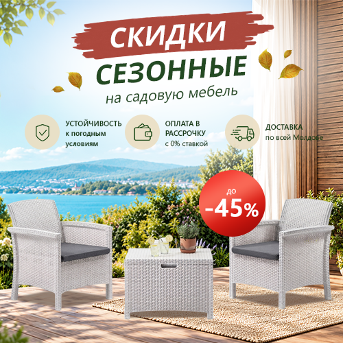 Сезонные скидки на садовую мебель 2026