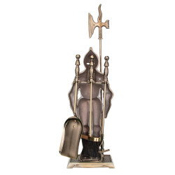 Set accesorii pentru semineu Art Flame Cavaler LZ868A (Brass) Thumb