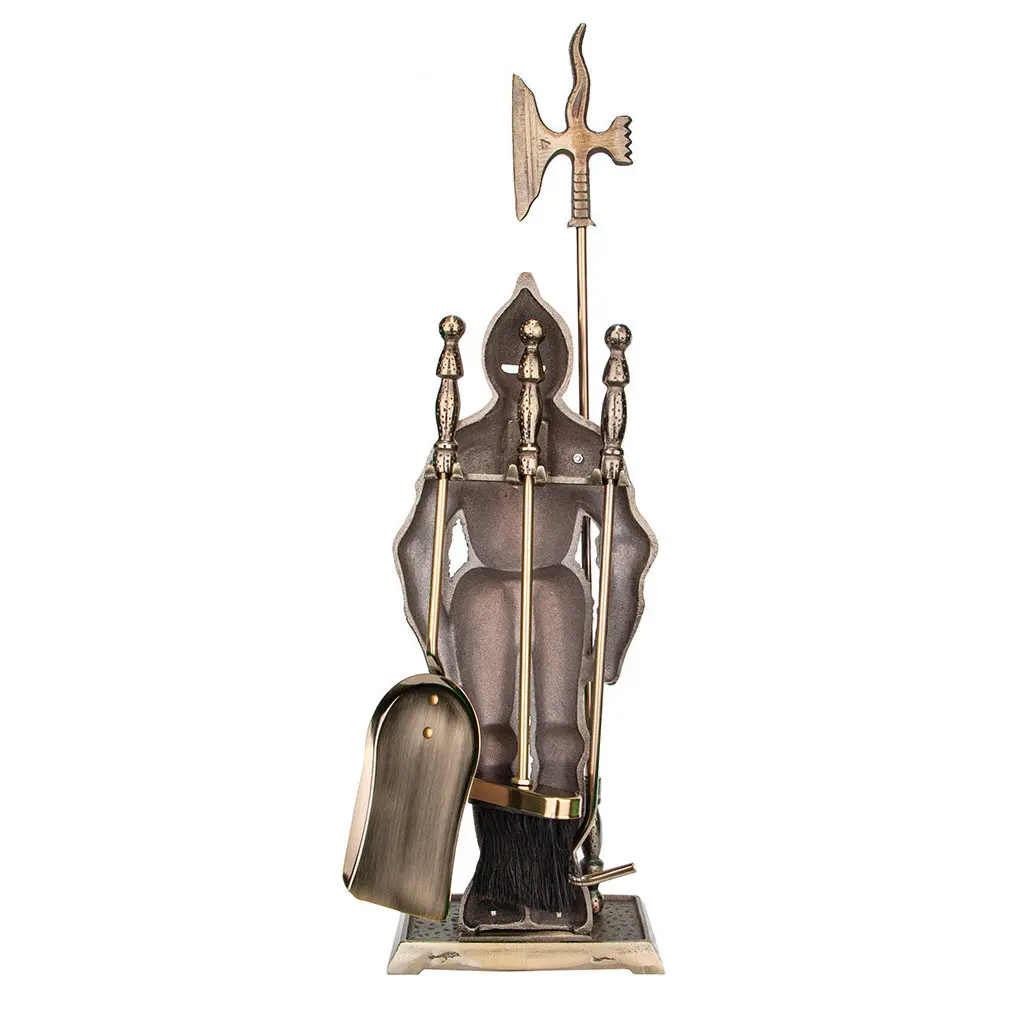 Set accesorii pentru semineu Art Flame Cavaler LZ868A (Brass) - 3