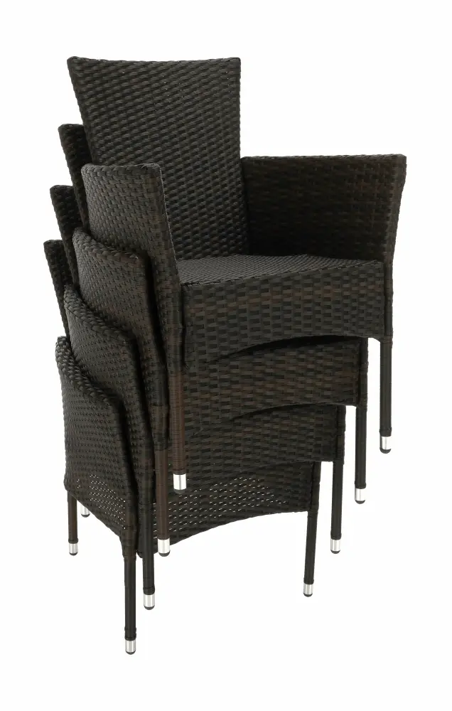 Set mobilier da gradina Tempo Kondela Menibor 1+8 (Brown/Beige) - 5