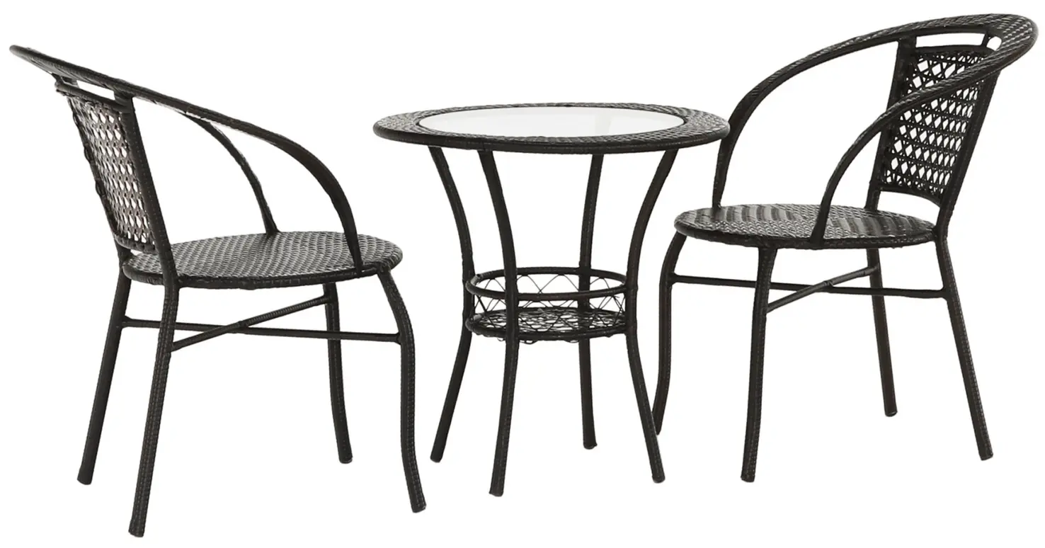 Комплект садовой мебели Tempo Kondela Lasan 1+2 (Brown) - 3