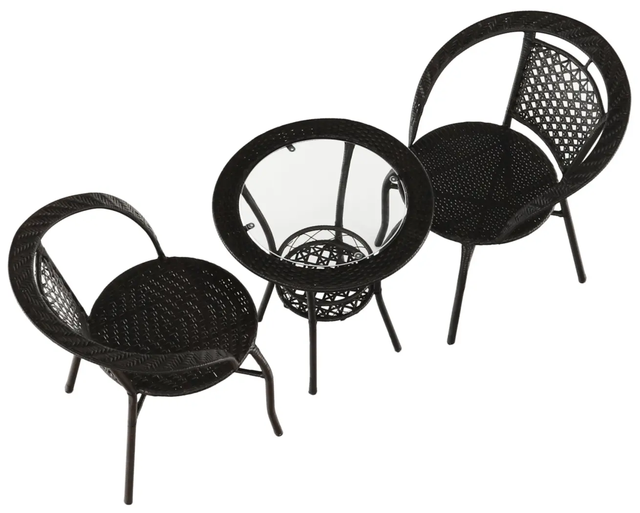 Комплект садовой мебели Tempo Kondela Lasan 1+2 (Brown) - 4