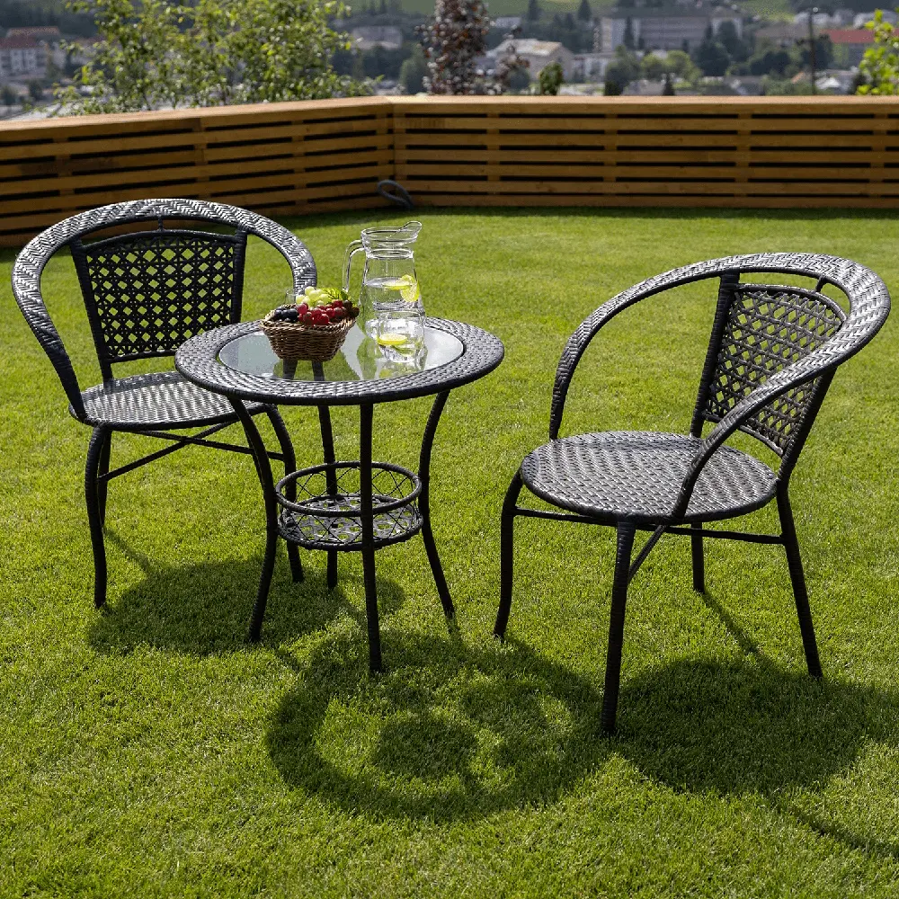 Комплект садовой мебели Tempo Kondela Lasan 1+2 (Brown) - 11