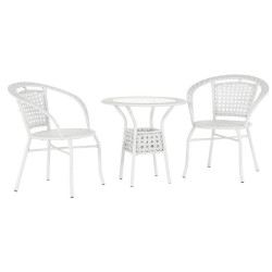 Комплект садовой мебели Tempo Kondela Jenar 1+2 (White) Thumb