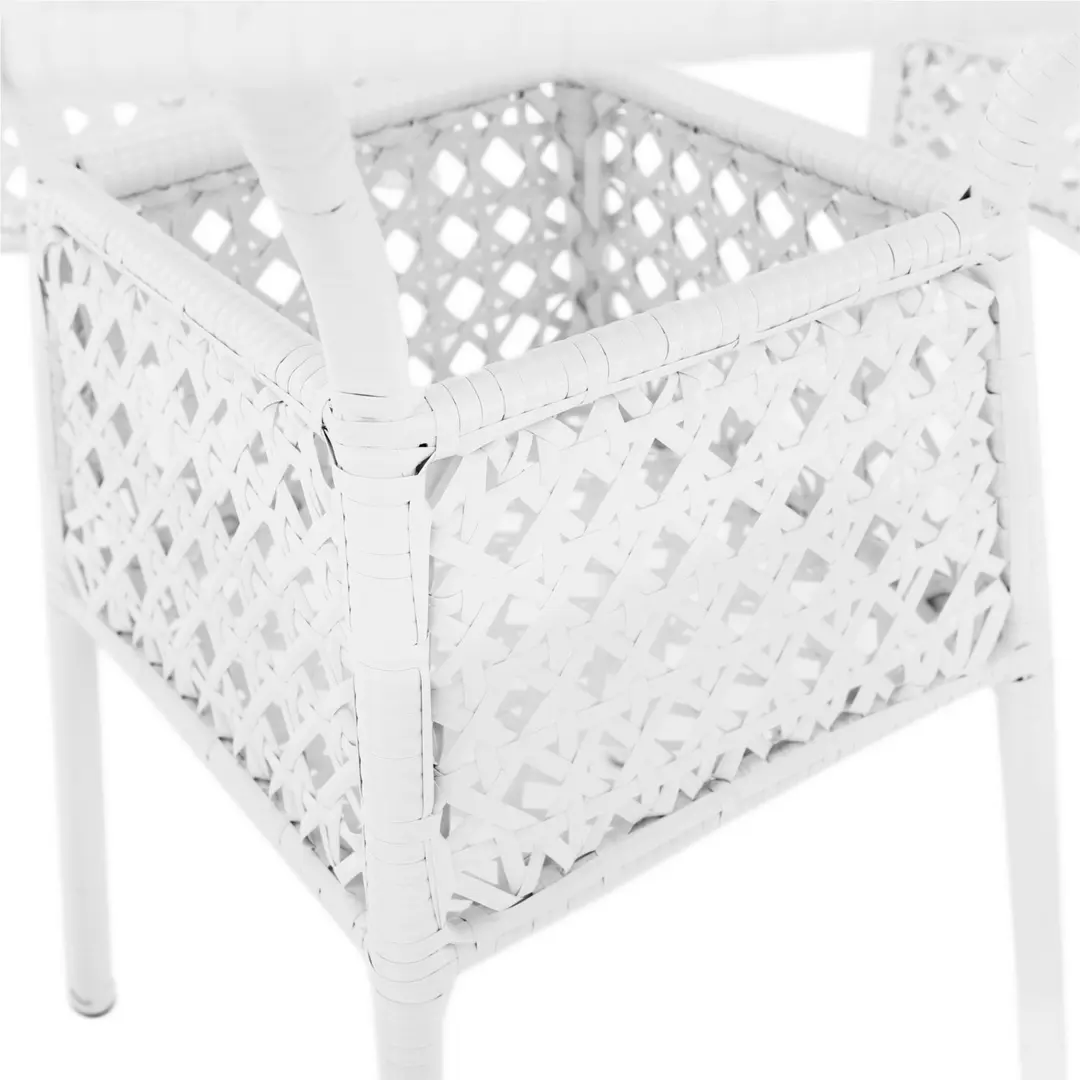 Set mobilier de gradina Tempo Kondela Koven 1+4 (White) - 6