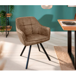 Стул Tempo Kondela Samanta (Grey-Brown/Black)