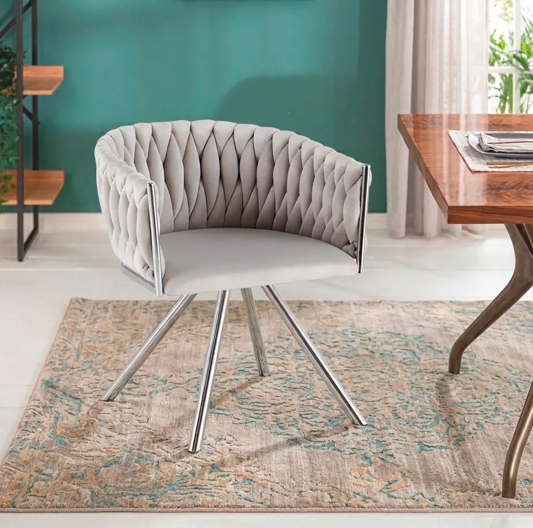 Стул Tempo Kondela Helin (Light Grey/Chrome)
