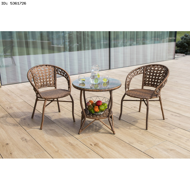 Set mobilier de gradina Tempo Kondela Jarub 1+2 (Brown)