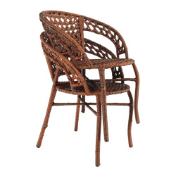 Комплект садовой мебели Tempo Kondela Jarub 1+2 (Brown) Thumb