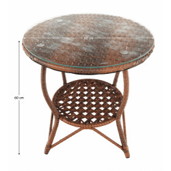 Комплект садовой мебели Tempo Kondela Jarub 1+2 (Brown) Thumb