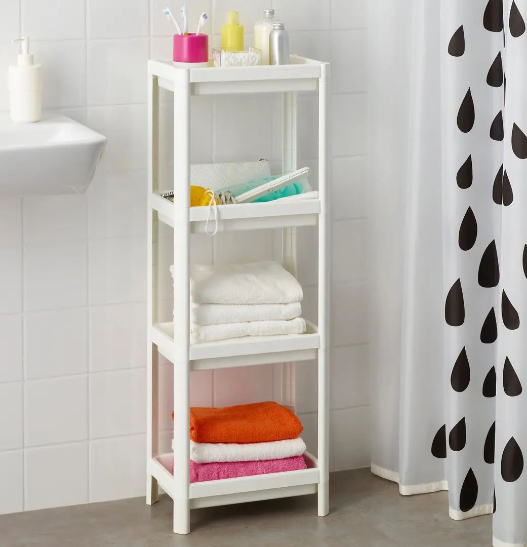 Стеллаж Ikea Vesken 36x23x101 (Белый) - 3