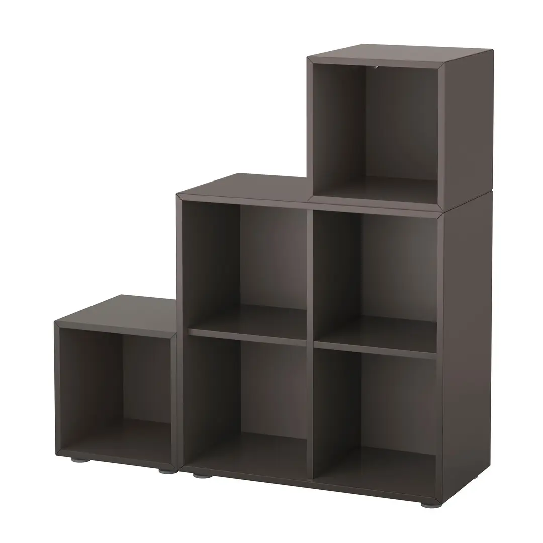 Стеллаж Ikea Eket на ножках 105x35x107 (Темно-серый) - 2