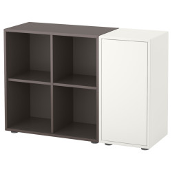 Стеллаж Ikea Eket 105x35x72 (Белый/Темно-серый) Thumb
