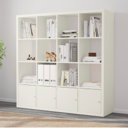 Etajera Ikea Kallax cu 4 organizatoare 147x147 (Alb) Thumb