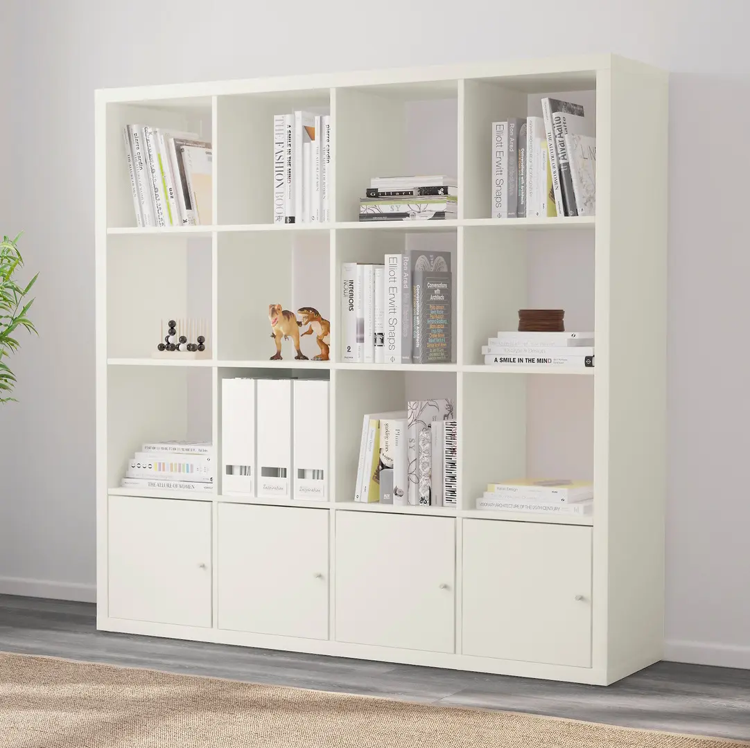 Etajera Ikea Kallax cu 4 organizatoare 147x147 (Alb) - 4