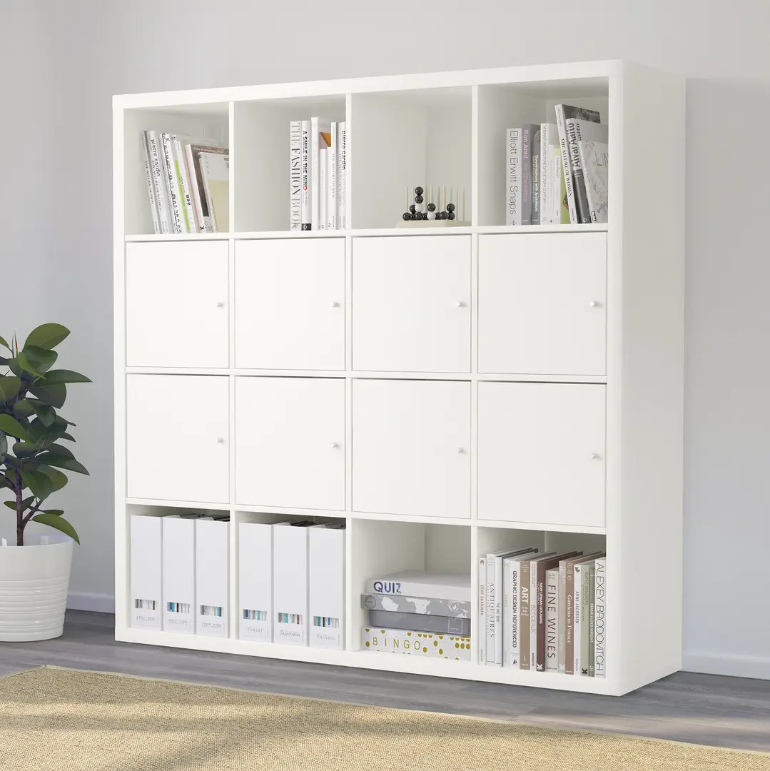 Etajera Ikea Kallax 8 insertii 147x147 (Alb)