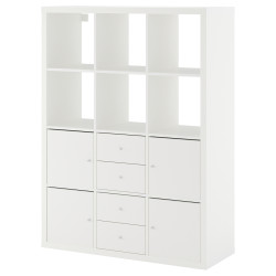 Etajera Ikea Kallax cu 6 organizatoare 112x147 (Alb) Thumb