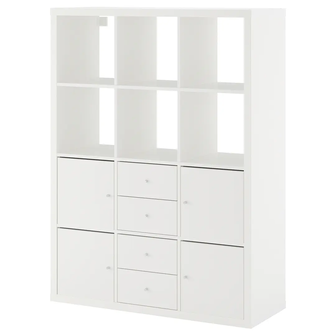 Etajera Ikea Kallax cu 6 organizatoare 112x147 (Alb) - 2