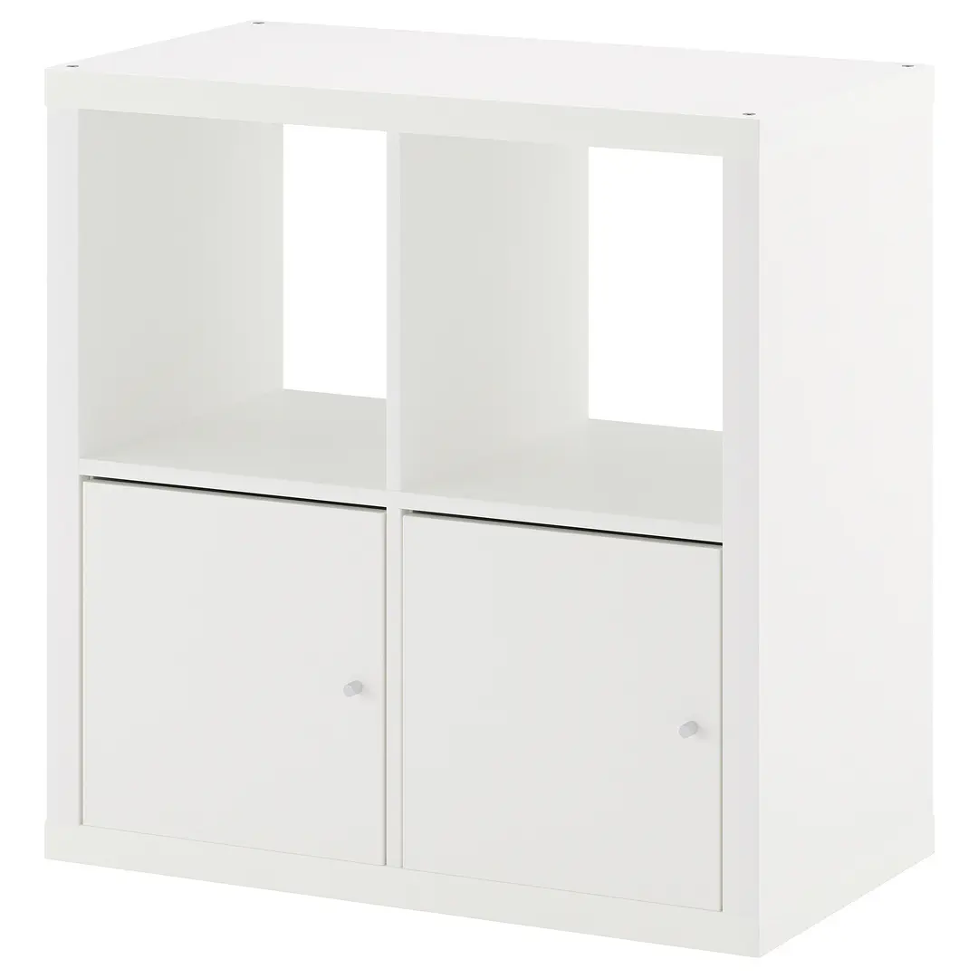 Etajera Ikea Kallax cu usi 77x77 (Alb) - 2