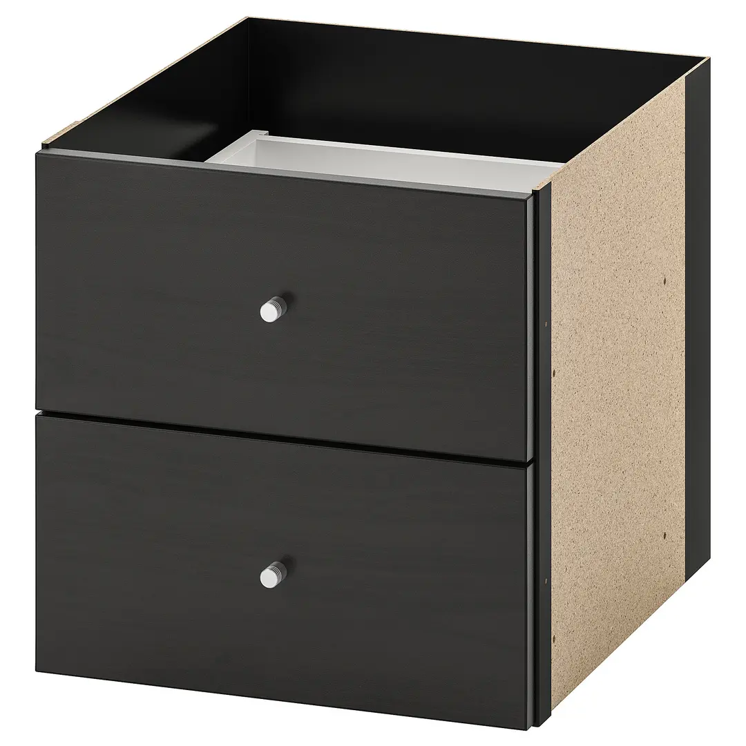 Etajera Ikea Kallax 2 organizatoare 42x147 (Negru-maro) - 7