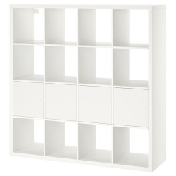 Etajera Ikea Kallax cu 4 organizatoare 147x147 (Alb) Thumb