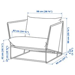 Кресло Ikea Havsten (Бежевый) Thumb