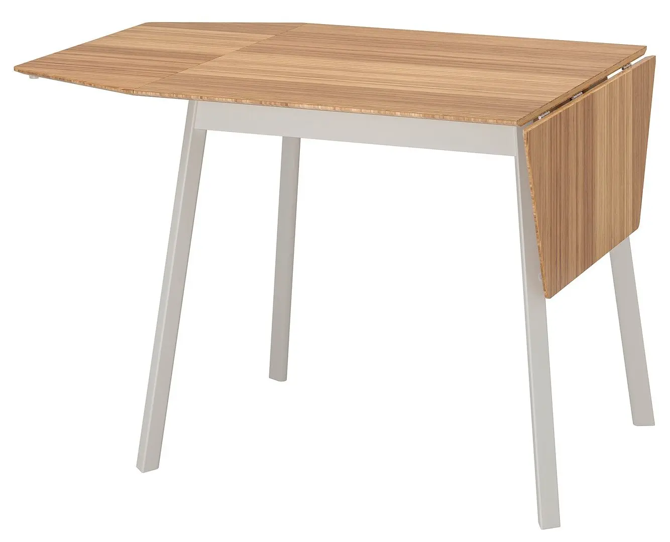 Masa Ikea PS 2012 cu extensie plianta 74/106/138x80cm (Bambus/Alb)