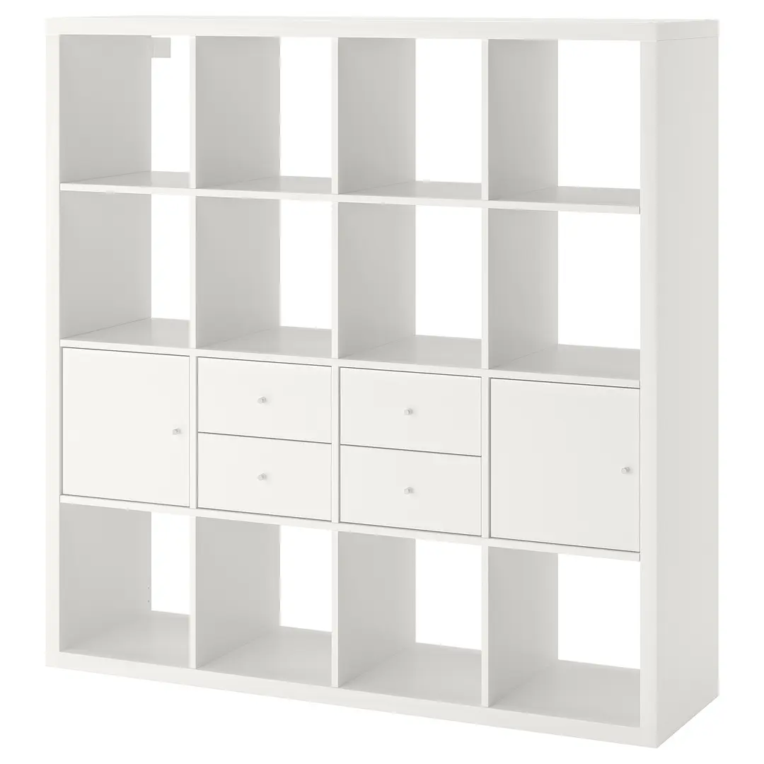 Стеллаж Ikea Kallax 4 вставки 147x147 (Белый) - 2