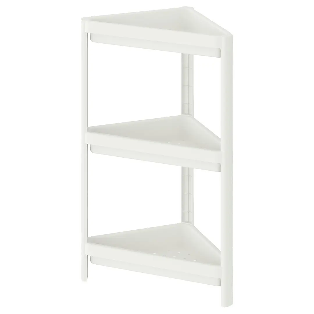 Этажерка угловая Ikea Vesken 33x33x71 (Белый) - 2
