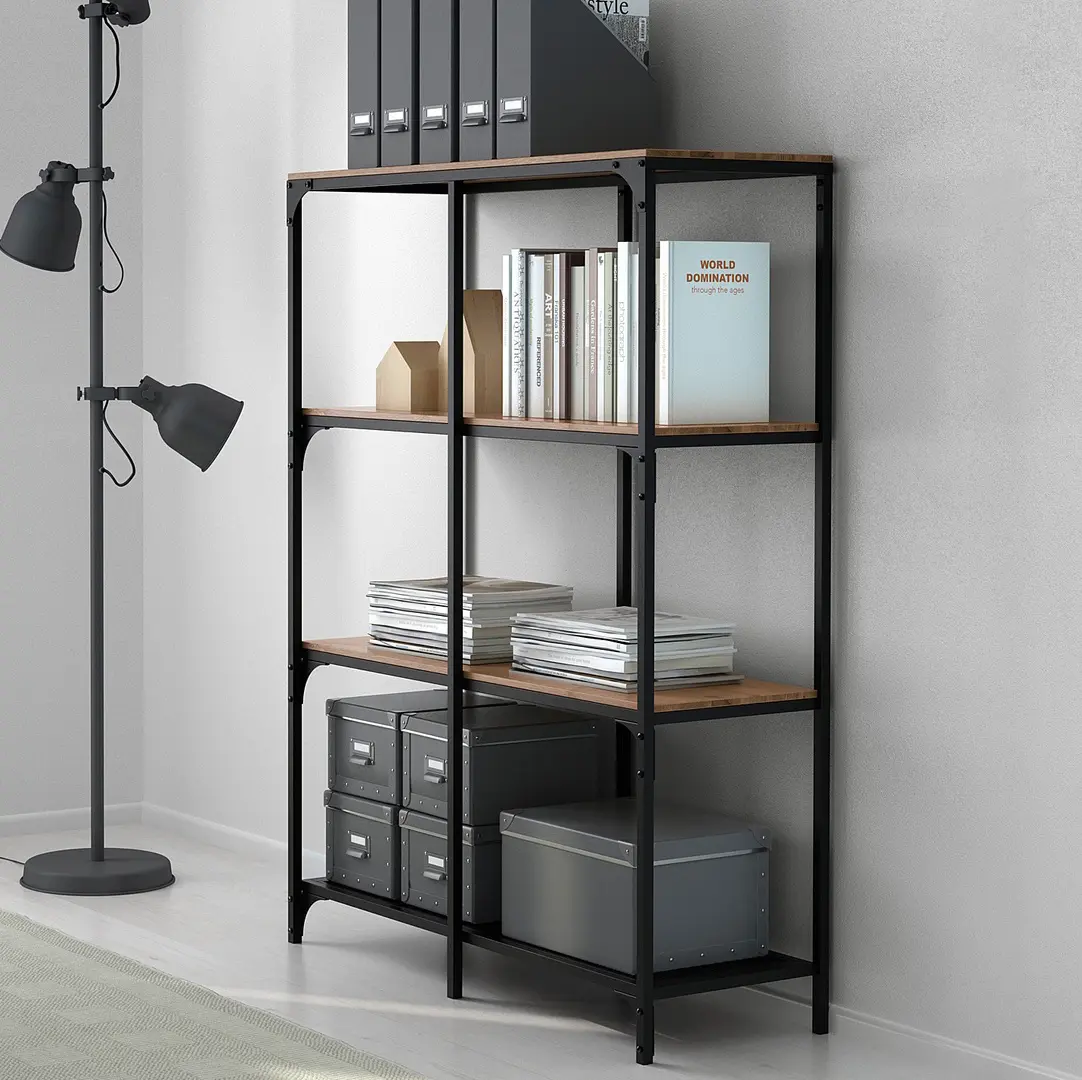 Стеллаж Ikea Fjallbo 100x136 (Черный)