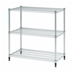 Стеллаж Ikea Omar 92x50x94 (Серебристый) Thumb