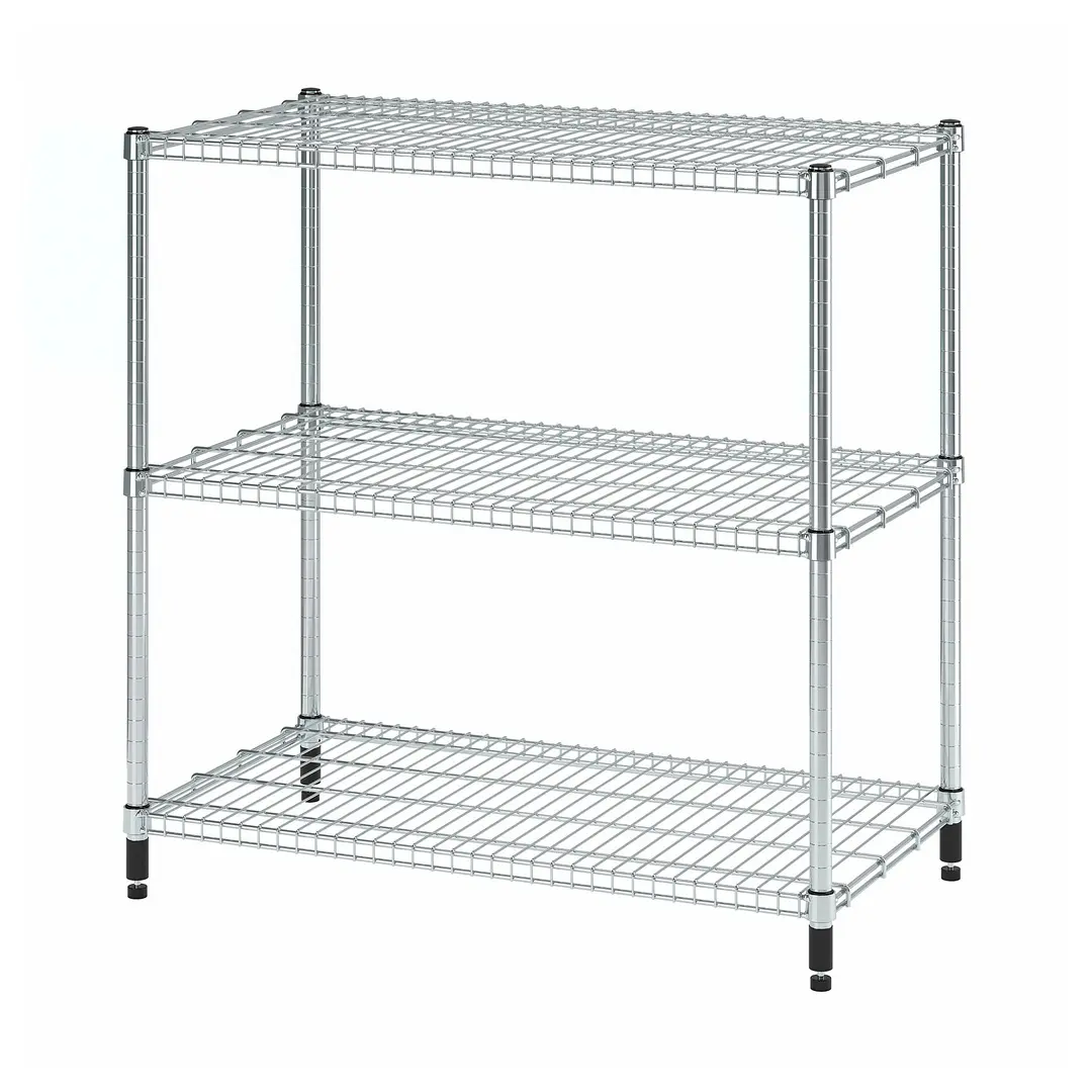 Стеллаж Ikea Omar 92x50x94 (Серебристый) - 2