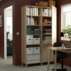 Комбинированный шкаф Ikea Besta/Lappviken/Stubbarp 120x42x202 (Состаренный дуб) Thumb