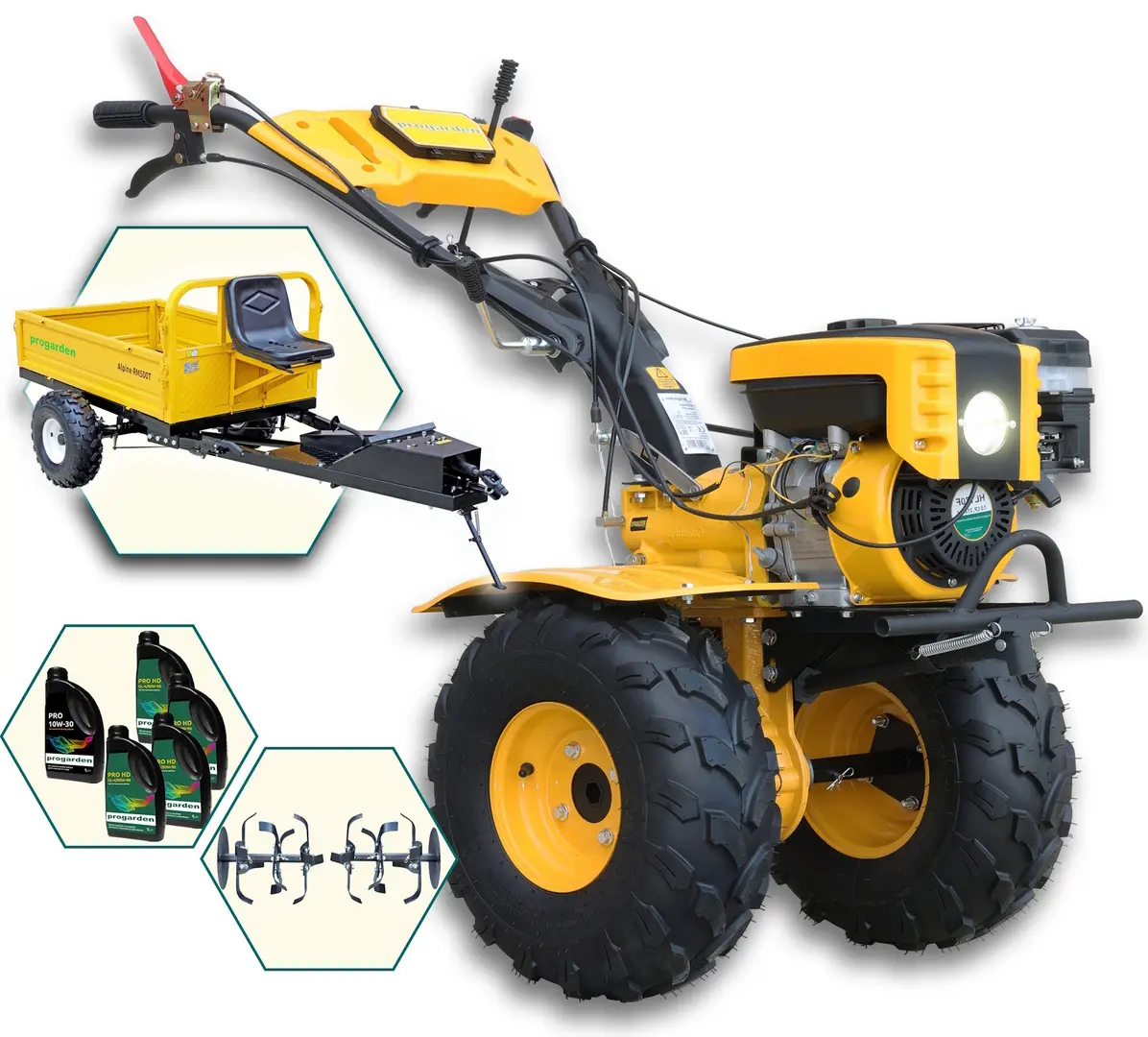 Motocultor cu accesorii Progarden Campo 873 Alpine 5L ulei (PAC873D)