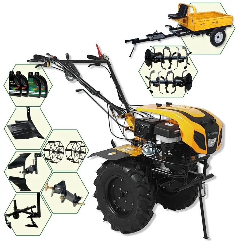 Мотокультиватор с аксессуарами Progarden Campo 1844 4L масла (PAC1844D)