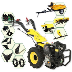 Мотокультиватор с аксессуарами Progarden Campo U12E 4L масла (PACU12D)