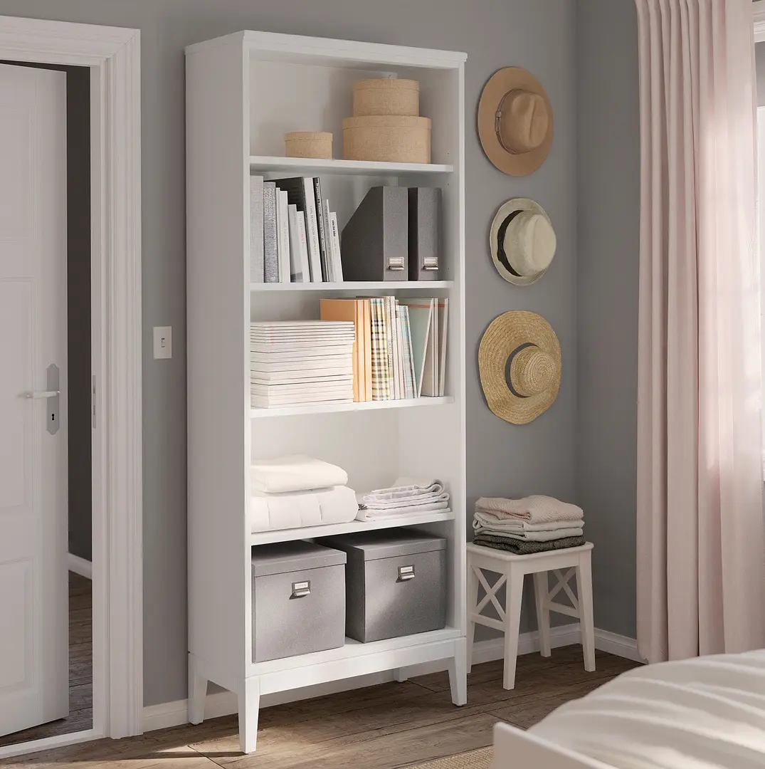 Etajera Ikea Idanas 81x39x211 (Alb)