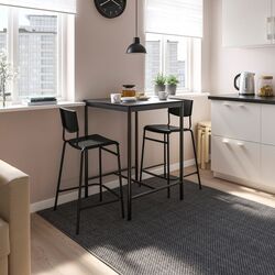 Обеденный набор Ikea Sandsberg/Stig 67x67см 1+2 (Черный)