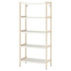 Стеллаж Ikea Ekenbben 70x34x154 (Тополь/Белый) Thumb
