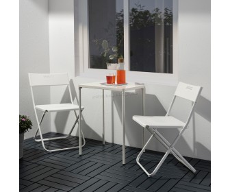 Set mobilier de gradina Ikea Fejan 1+2 (Alb)