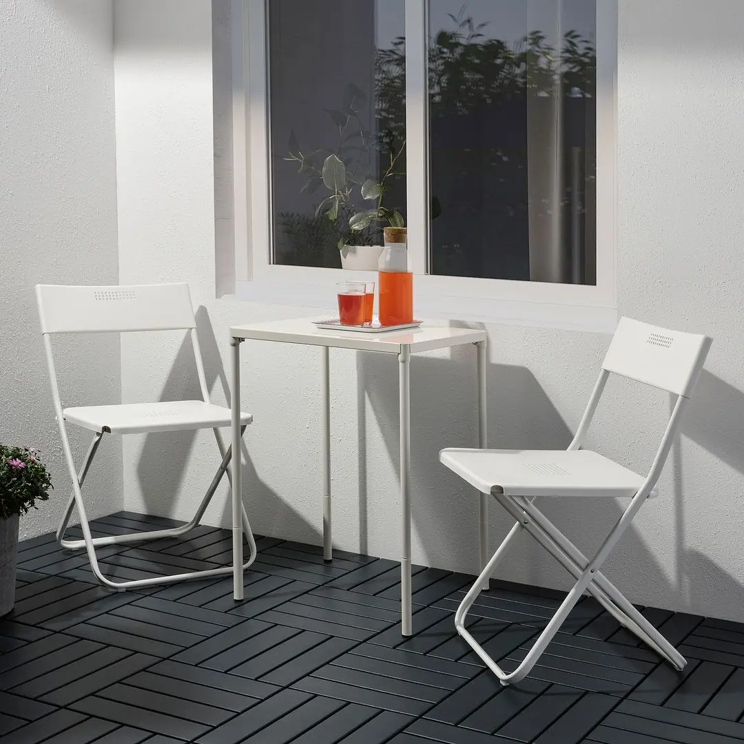 Set mobilier de gradina Ikea Fejan 1+2 (Alb)