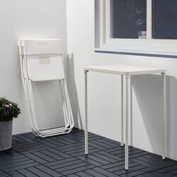 Set mobilier de gradina Ikea Fejan 1+2 (Alb) Thumb