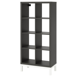 Стеллаж Ikea Kallax 77x164 (Черно-коричневый/Белый) Thumb