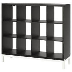 Стеллаж Ikea Kallax 147x129 (Черно-коричневый/Белый) Thumb