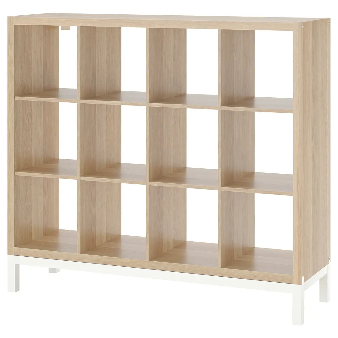 Стеллаж Ikea Kallax 147x129 (Состаренный дуб/Белый) - 2